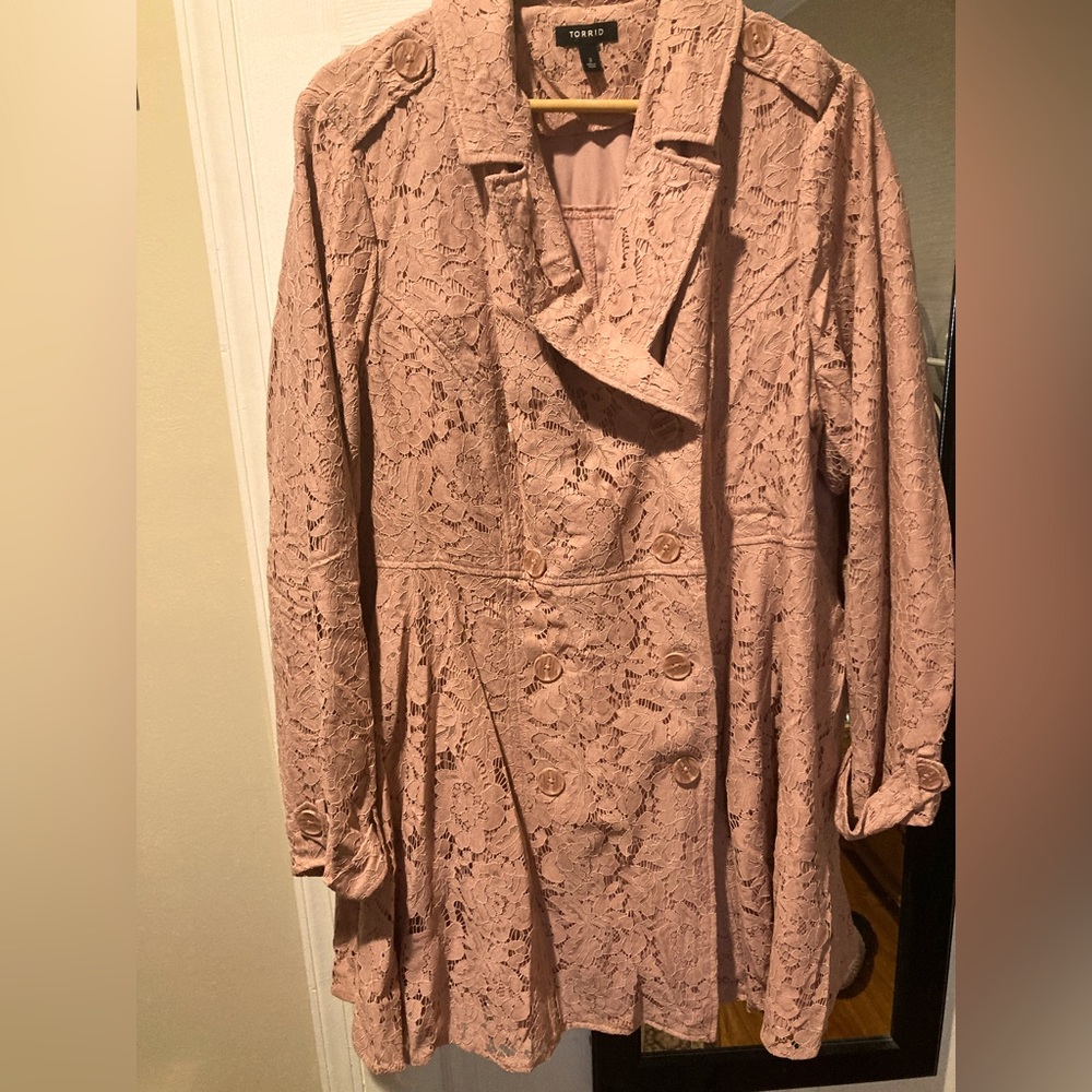 Blush Pink Lace Torrid Jacket